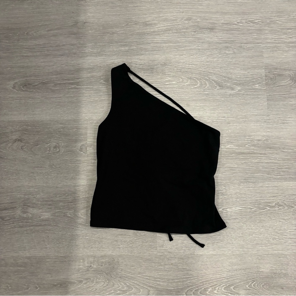 Garage Apron Back One-Shoulder Top